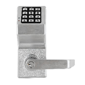 DL6100 26D PUSHBUTTON MORTISE DIGITAL ACCESS CONTROL SATIN CHROME