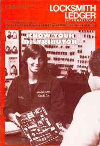 Old Copy of 'Locksmith Ledger' with Brenda Asta on the Cover