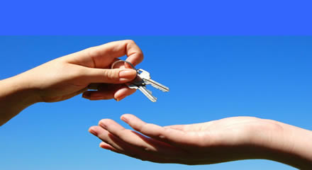 Handing over keys