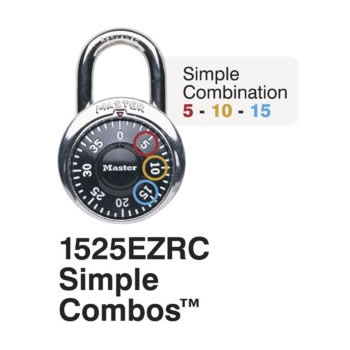 1525EZRC SIMPLE COMBOS PADLOCK