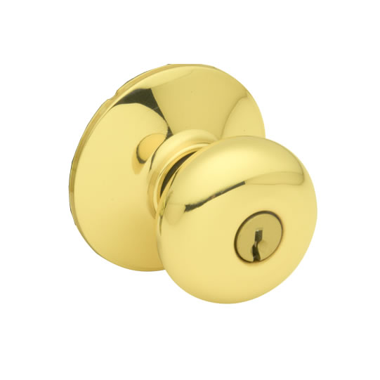 F51N PLY BRIGHT BRASS C KEYWAY KA4 ENTRANCE KNOBLOCK