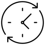Silhouette clock