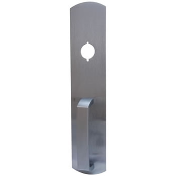 990NL RIM/VERTICAL ROD NIGHT LATCH TRIM SATIN CHROME