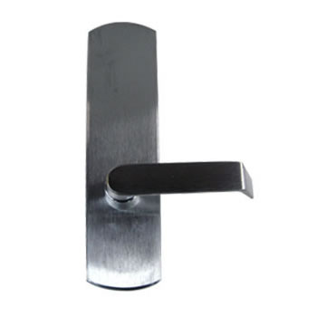 996L RHR RIM/VERTICAL ROD BLANK ESCUTCHEON LEVER TRIM SATIN CHROME