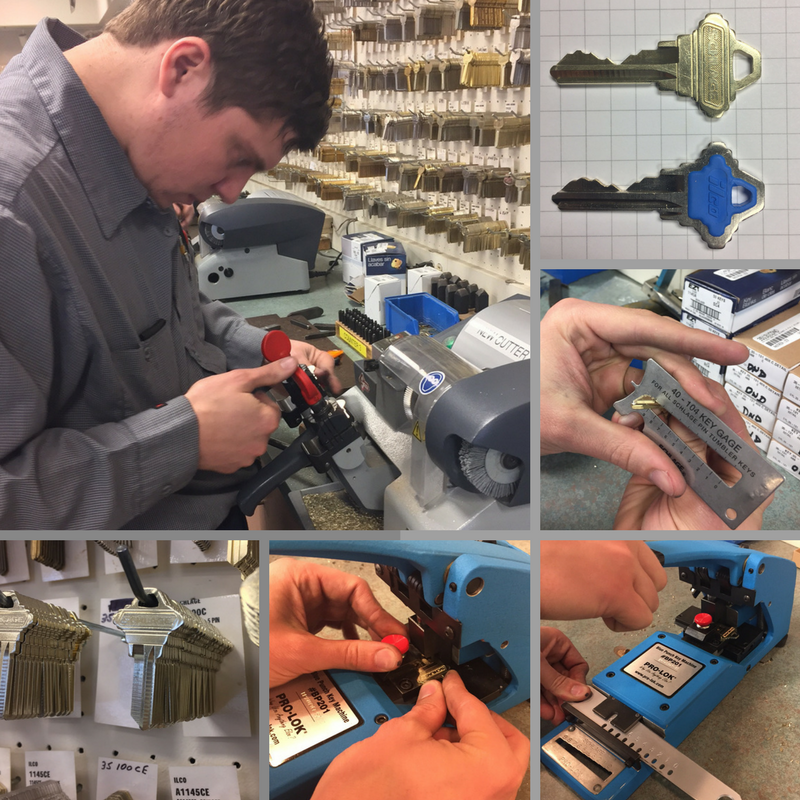 Man Cuts Keys by Using Machine